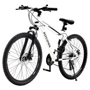26 Inch Mountain Bike 21 Speed Bicycle with Full Suspension