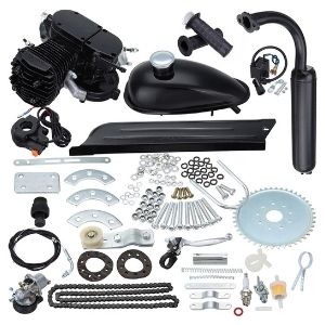 Ambienceo 26” 28” Black 2 Stroke 50cc 80cc Bicycle Gas Motorized Engine Motor Kit